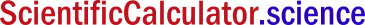 scientificcalculator.science